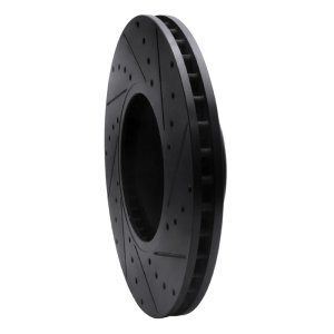 BMW 228I Brake Rotor (1) - Front Left - R1 Concepts - Drilled & Slotted - Black - `12-`21